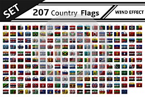 207 country flag wind effect