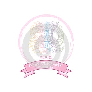 20th anniversary celebration logo