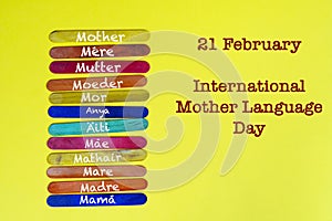 21 February. United Nations International Mother Language day