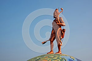 21 ft tall Lord Parshuram statue, Burondi, Dapoli, Konkan