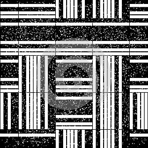 2104 Seamless pattern with horizontal and vertical black lines, modern stylish image.