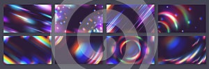 2210.m01.i006.n029.S.c15.2147645853 Prism light reflection backgrounds. Vector set
