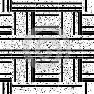 2325 Seamless pattern with black bands, modern stylish image.