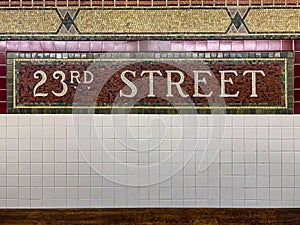 23rd Street Subway Station - New York City