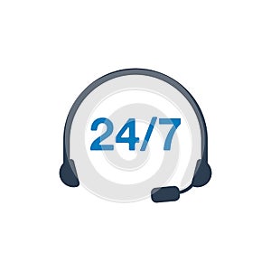 24/7 Customer Support, Help Icon.