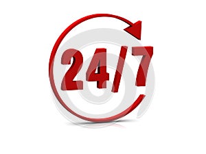 24/7 symbol