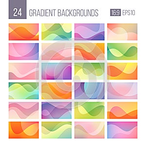 24 x abstract gradient background pack