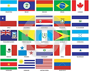  24 america bandiere 