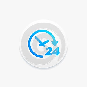 24 Hour Clock Icon