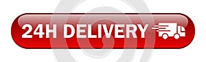 24 hour delivery icon button