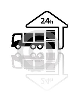 24 hour delivery symbol