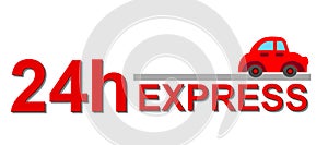 24 hour express sign