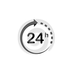 24 Hour icon vector illustration design