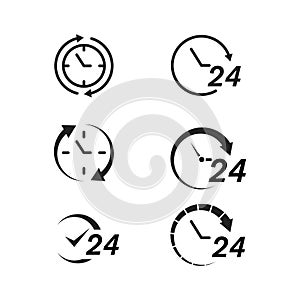 24 Hour icon vector illustration design