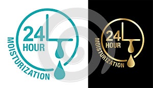 24 hour moisturization anti-wrinkles icon