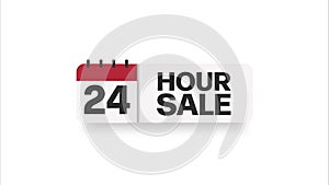 24 hour sale campaign price tag for discount clearance