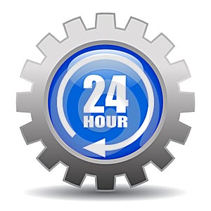 24 hour service icon