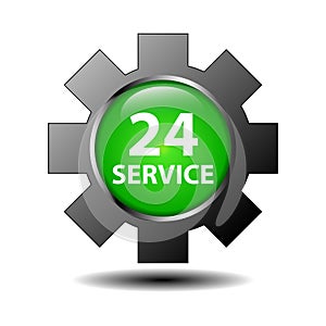 24 hour service sign