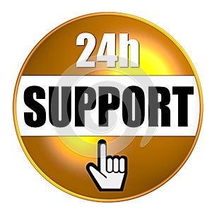 24-hour support graphic