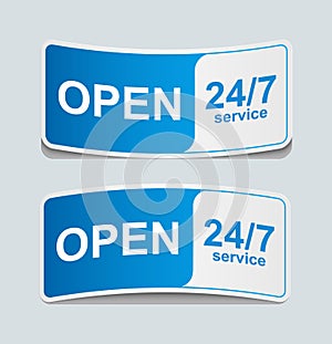 24 hours 7 days customer service icon