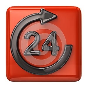 24 hours customer service icon