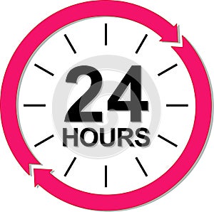 24 hours logo.