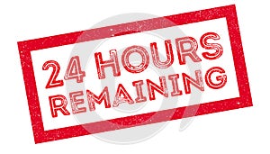 24 hours remaining rubber stamp