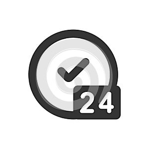 24 hours service icon