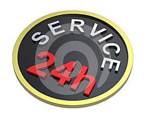 24 hours service sign