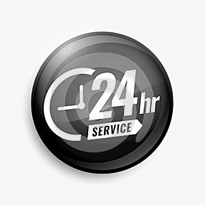 24x7 serive support button design