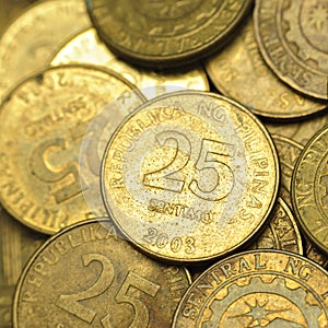 25 Centavo Philippine Coins