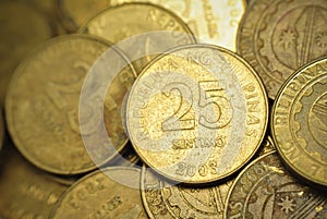 25 Centavo Philippine Coins photo