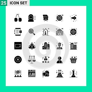 25 Creative Icons Modern Signs and Symbols of app, direction, opponent, arrow, cooler