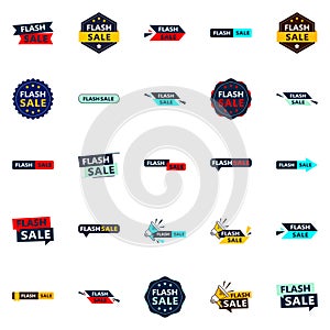 25 Customizable Vector Designs in the Flash Sale Pack Perfect for Sales and Marketing