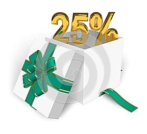 25% discount concept