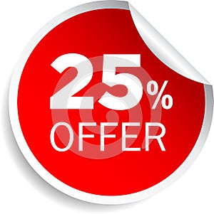 25 percentage discount offer