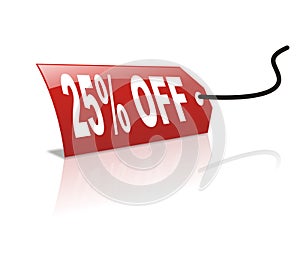 25 persentage off discount