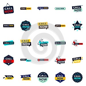 25 Professional Typographic Elements for a polished call to action message Call Now
