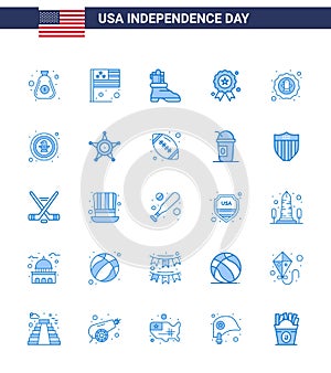 25 USA Blue Signs Independence Day Celebration Symbols of celebration; american; shose; medal; independece