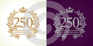 250 anniversary luxury logo.