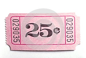 25c ticket