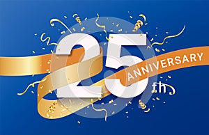 25th Anniversary celebration banner template
