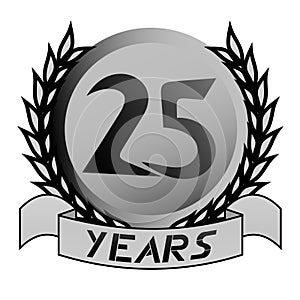 25th Anniversary emblem