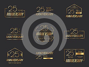 25th anniversary logo collection.