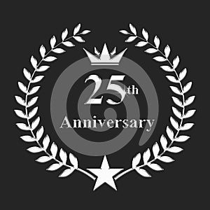 25th anniversary logo design