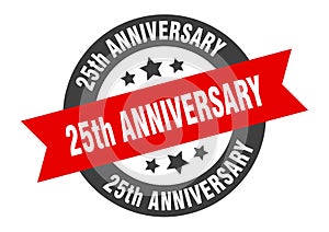 25th anniversary sign