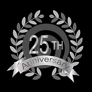 25th anniversary (vector)