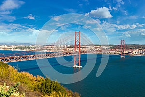 25th of April Bridge in Lisbon