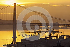 25th of April Bridge in Lisbon