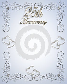 25th Wedding Anniversary invitation photo